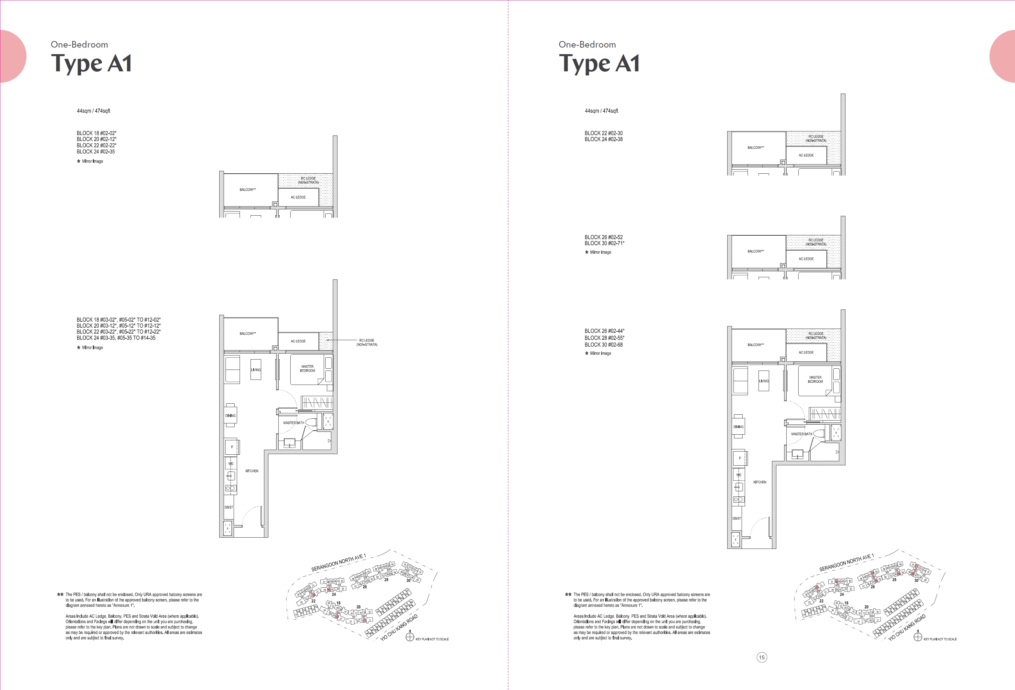 Affinity At Serangoon 1 Bedroom Floor Plan 4