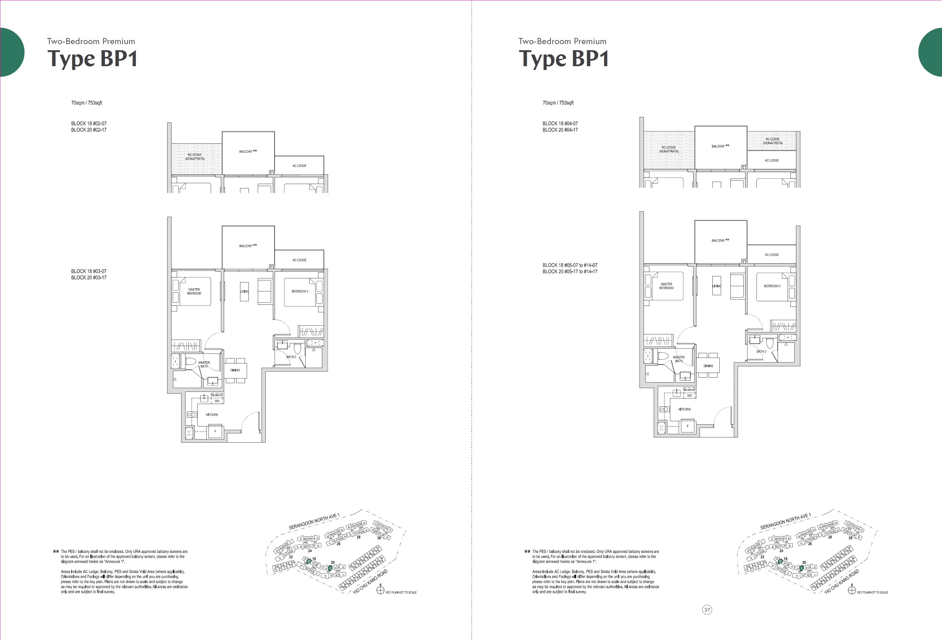 Affinity At Serangoon 1 Bedroom Floor Plan 10