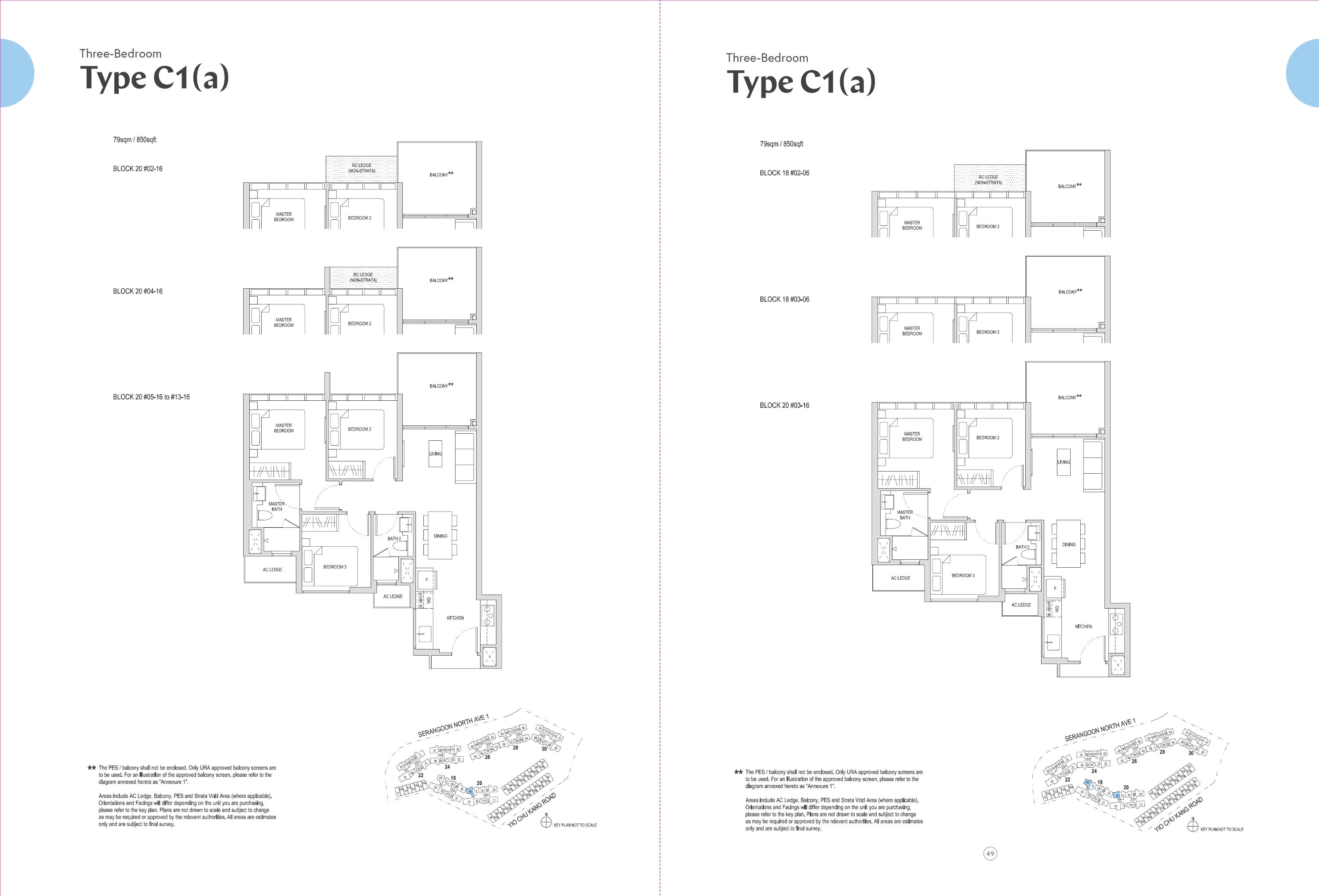 Affinity At Serangoon 1 Bedroom Floor Plan 16