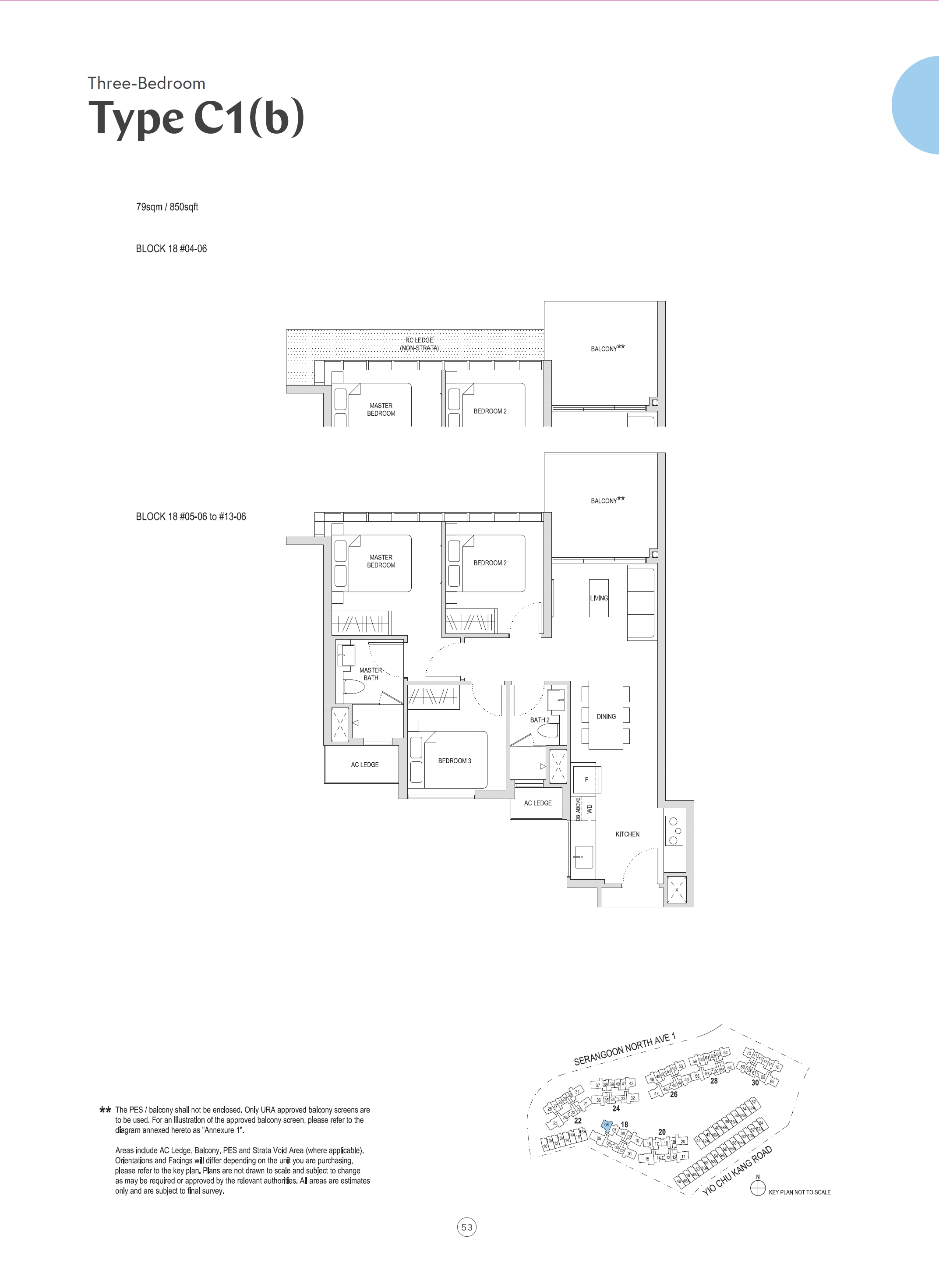 Affinity At Serangoon 1 Bedroom Floor Plan 19