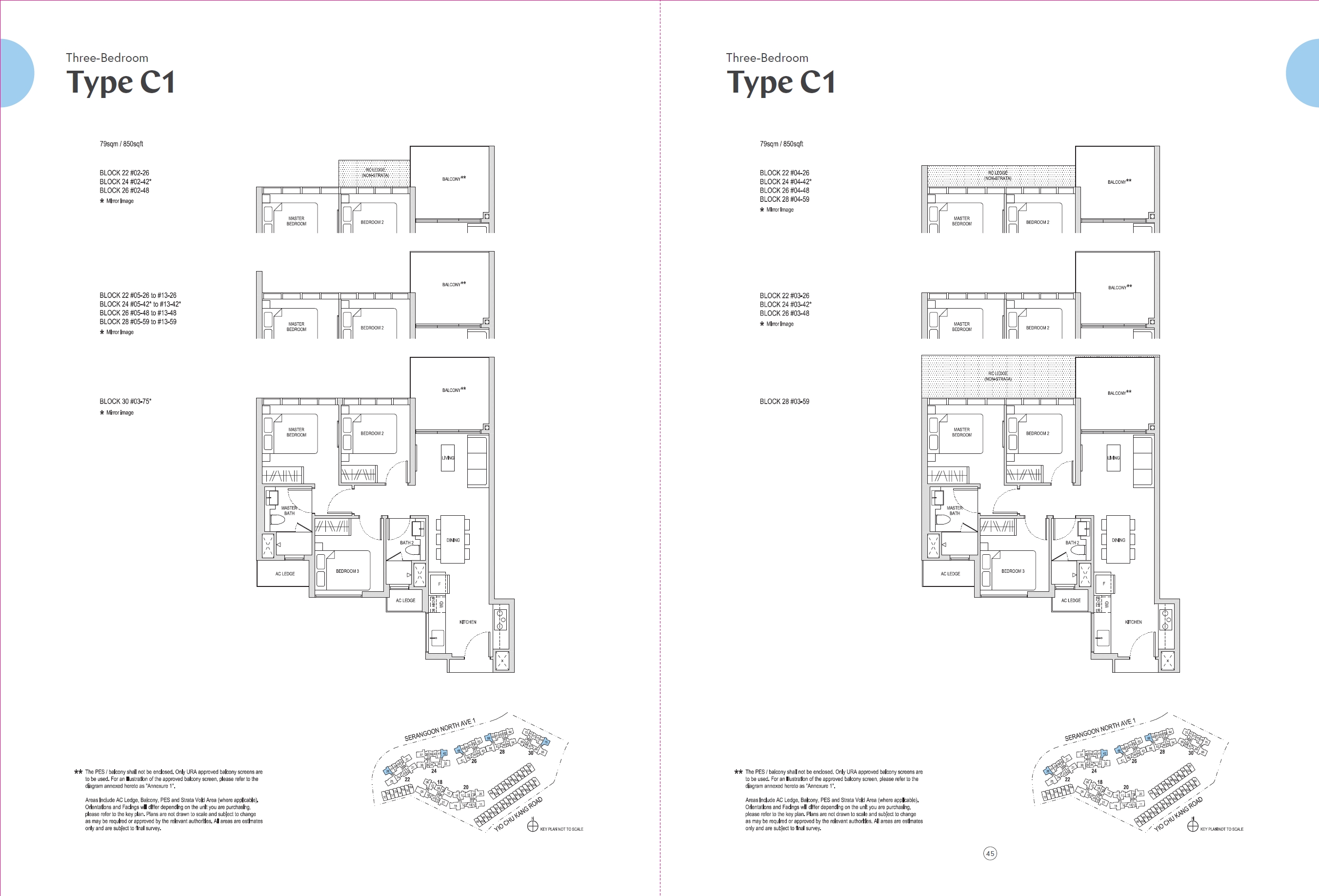Affinity At Serangoon 1 Bedroom Floor Plan 21