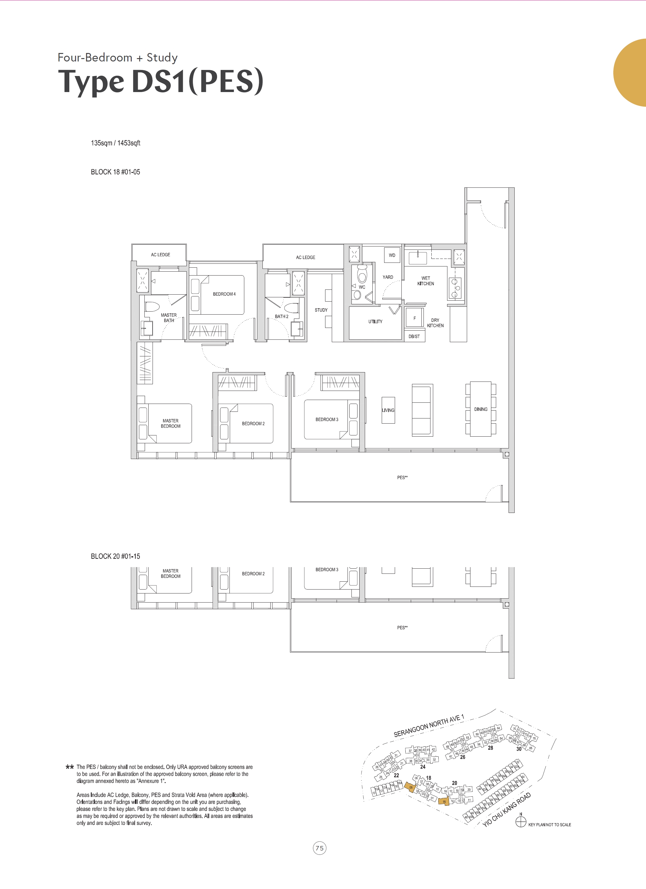 Affinity At Serangoon 1 Bedroom Floor Plan 32
