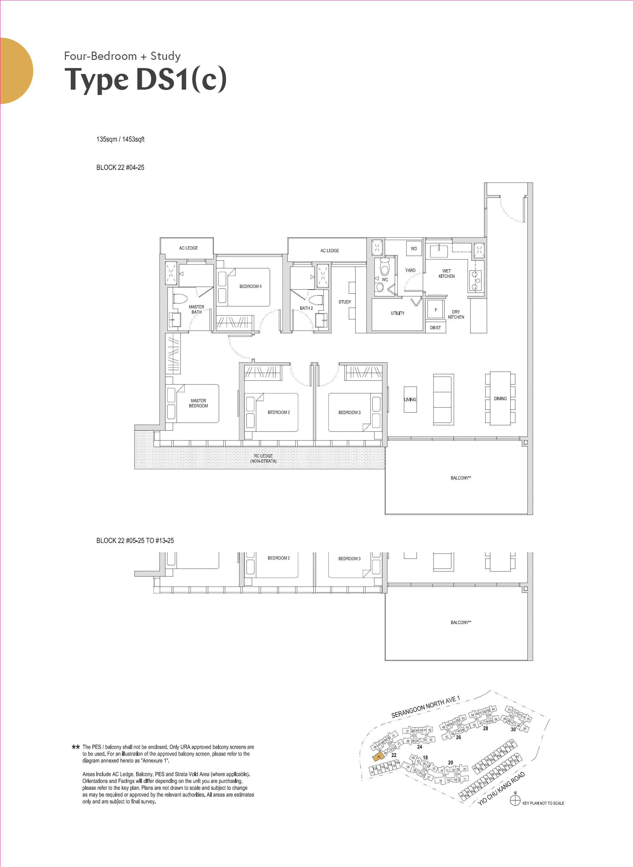 Affinity At Serangoon 1 Bedroom Floor Plan 37