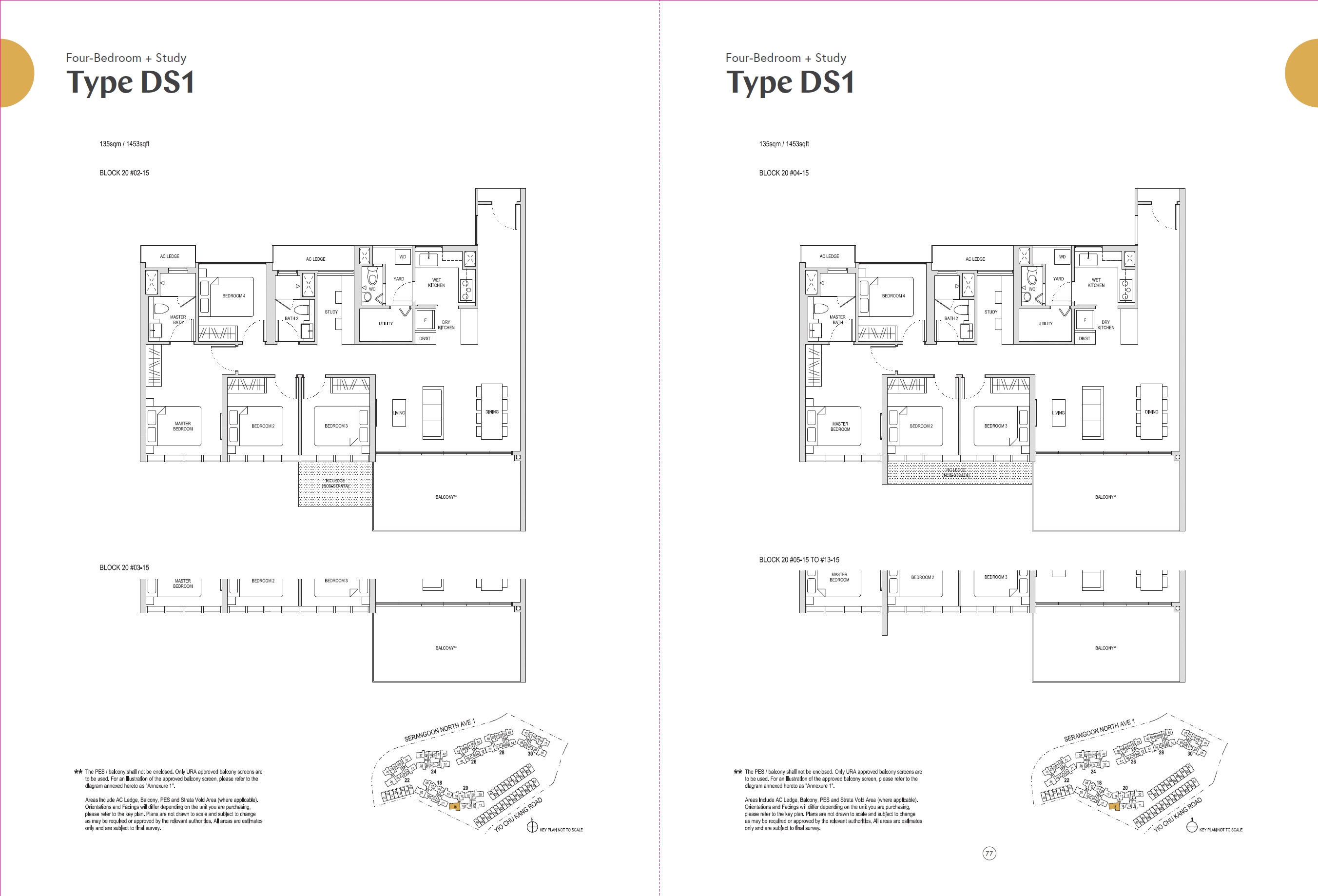 Affinity At Serangoon 1 Bedroom Floor Plan 41