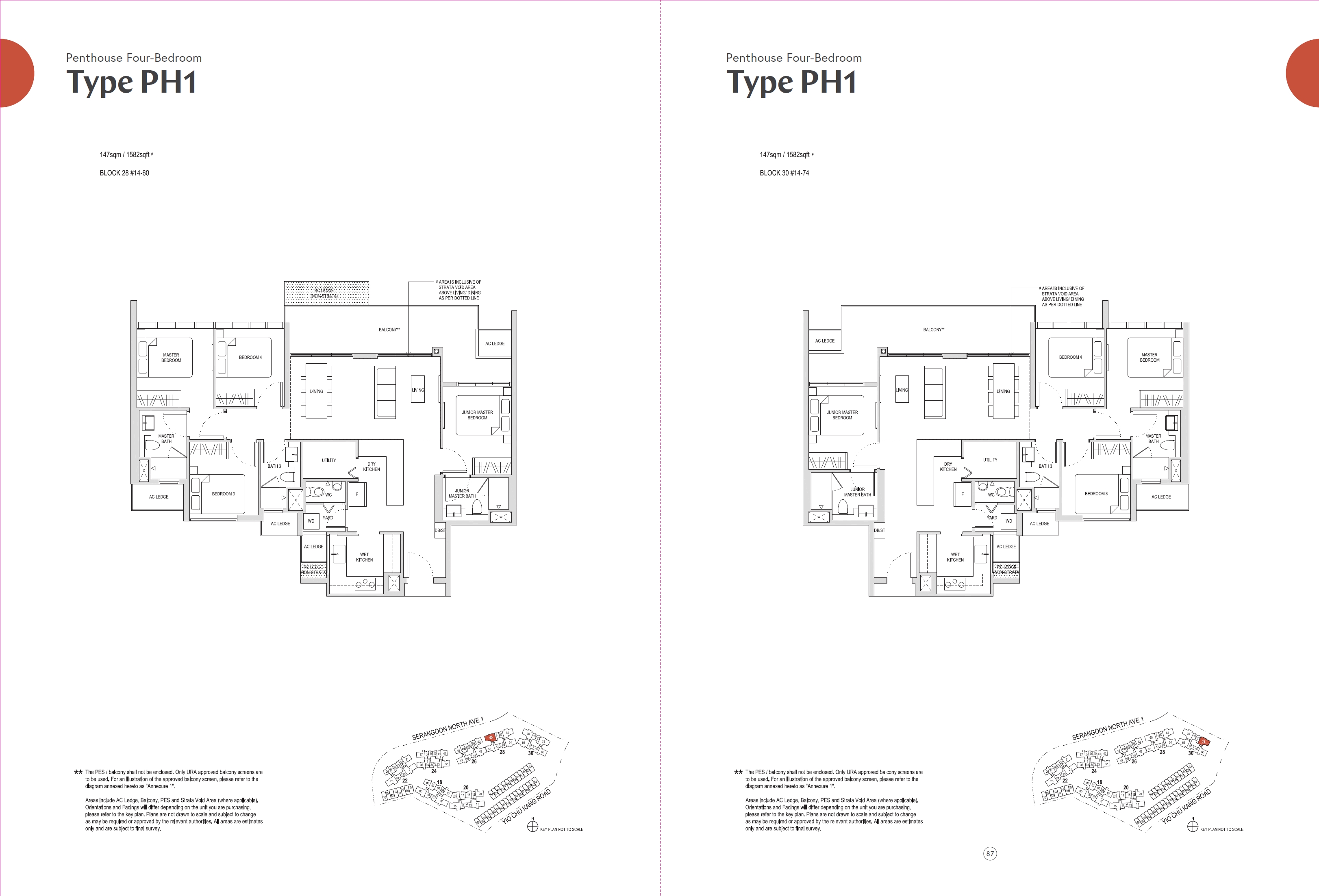 Affinity At Serangoon 1 Bedroom Floor Plan 42