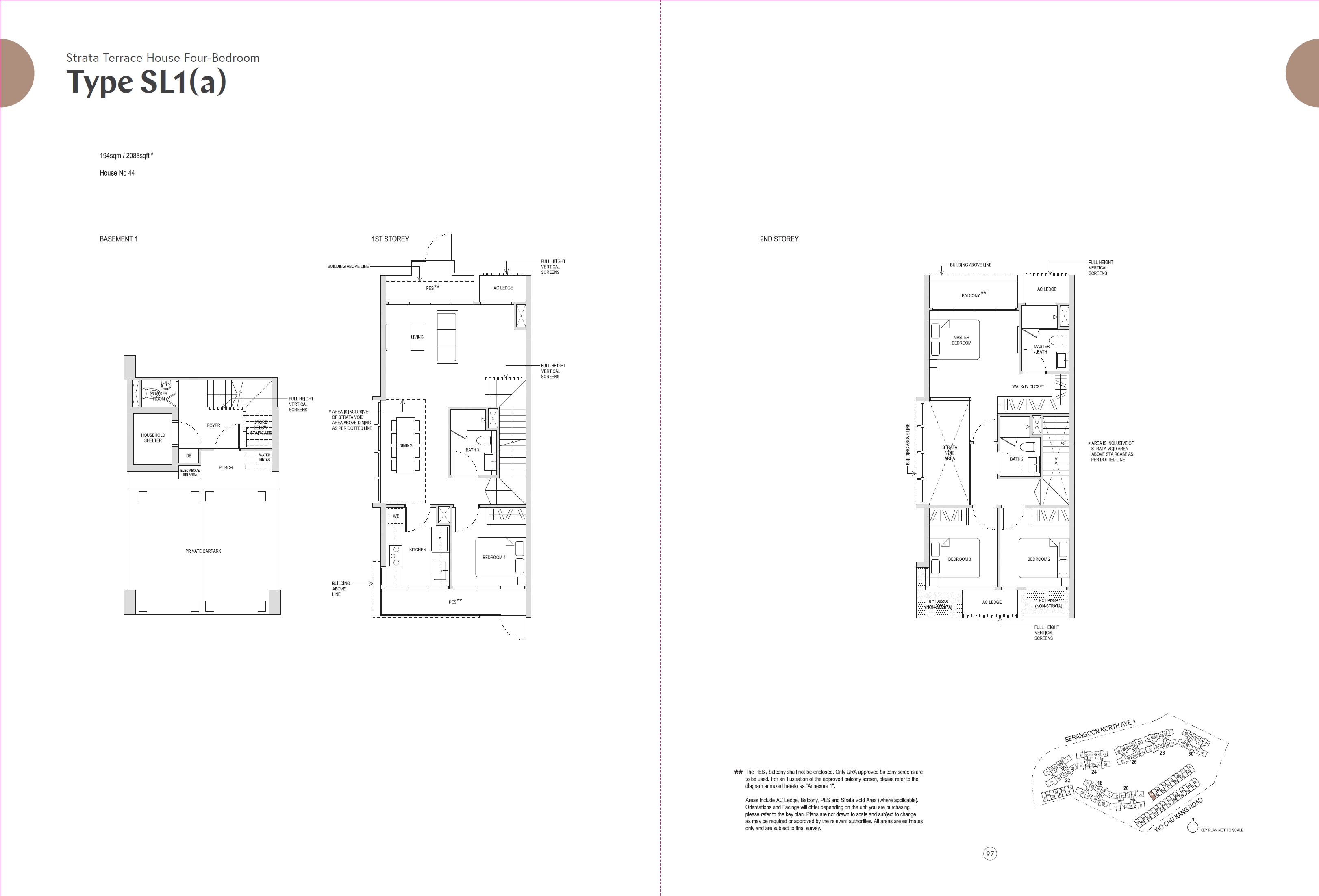Affinity At Serangoon 1 Bedroom Floor Plan 44